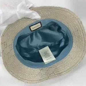 Gucci | Accessories | Auth Gucci 63951 Gg Lame Bucket Hat Bob Hat
